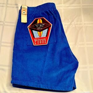 Men’s OP Classic Cords shorts - new, Royal Blue, Size 38